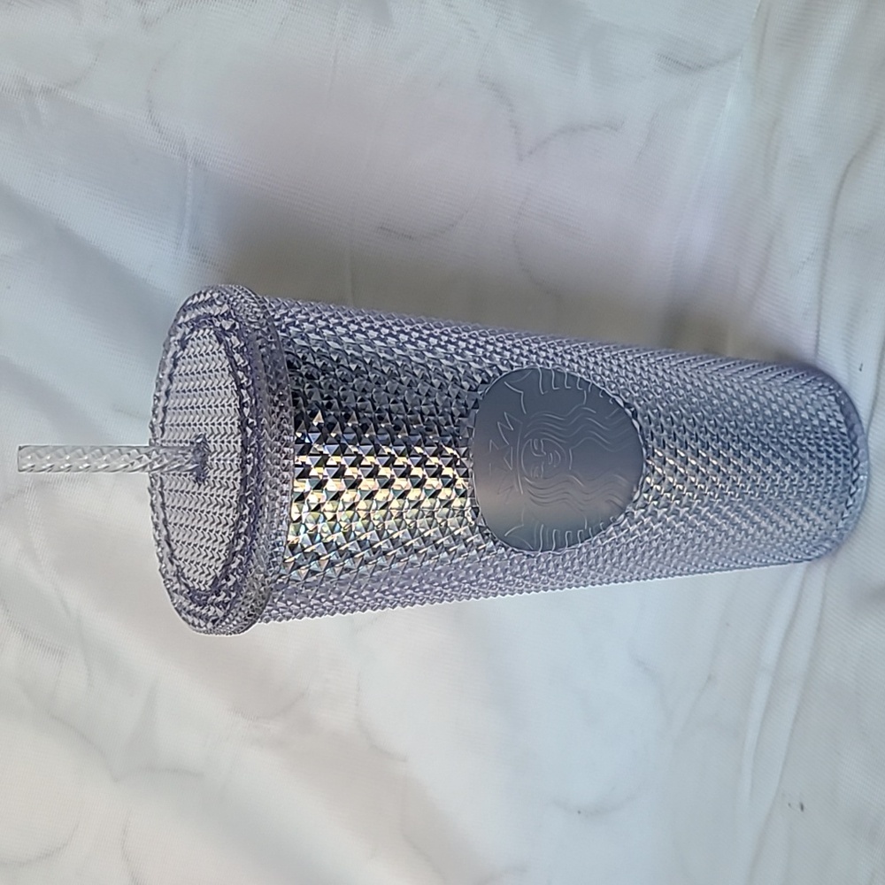 Fall 2019 Starbucks Platinum Silver Studded Tumbler Cold Cup Limited Edition